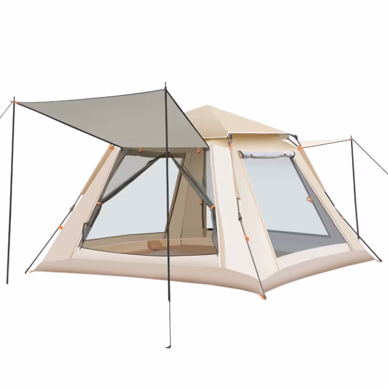 Outdoor thickened wind and rain tent with full coverage