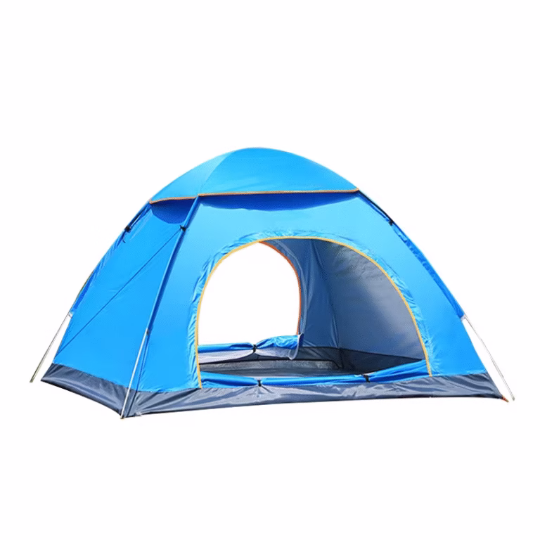 Outdoor 4-person pop-up tent with instant setup