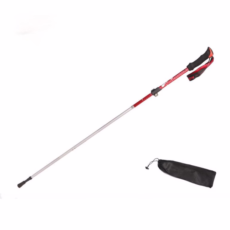 Outdoor aluminum alloy folding trekking pole for hiking