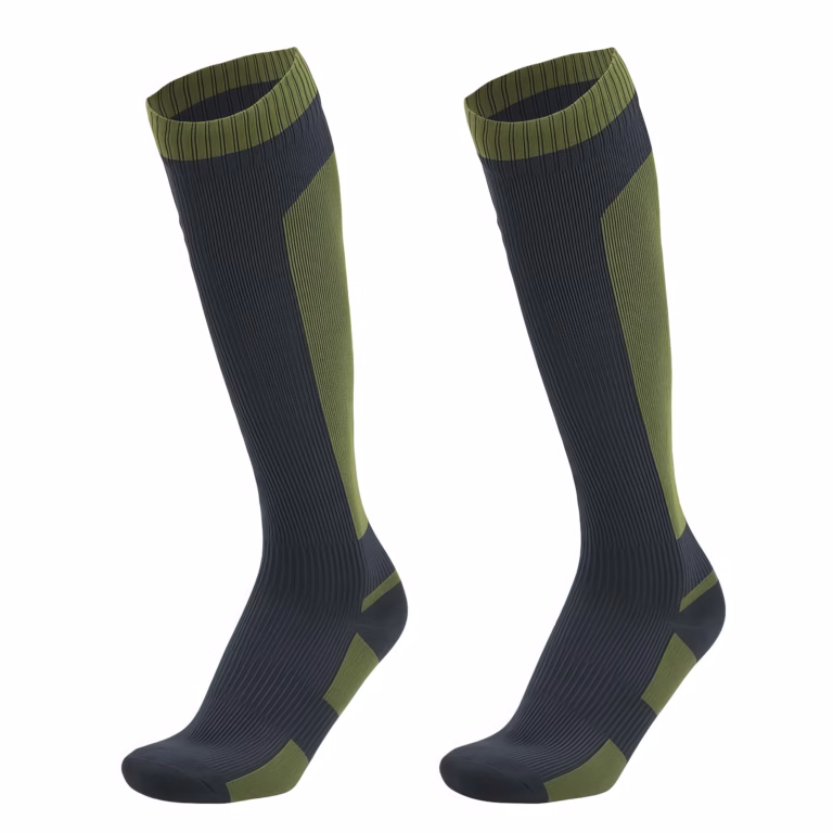 Waterproof hiking socks, high-cut crew, thermal breathable