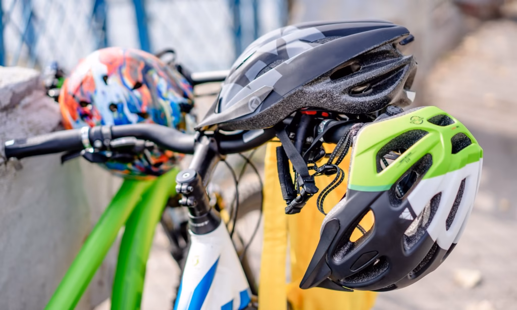 Cycling accessories displayed for wholesale margin analysis